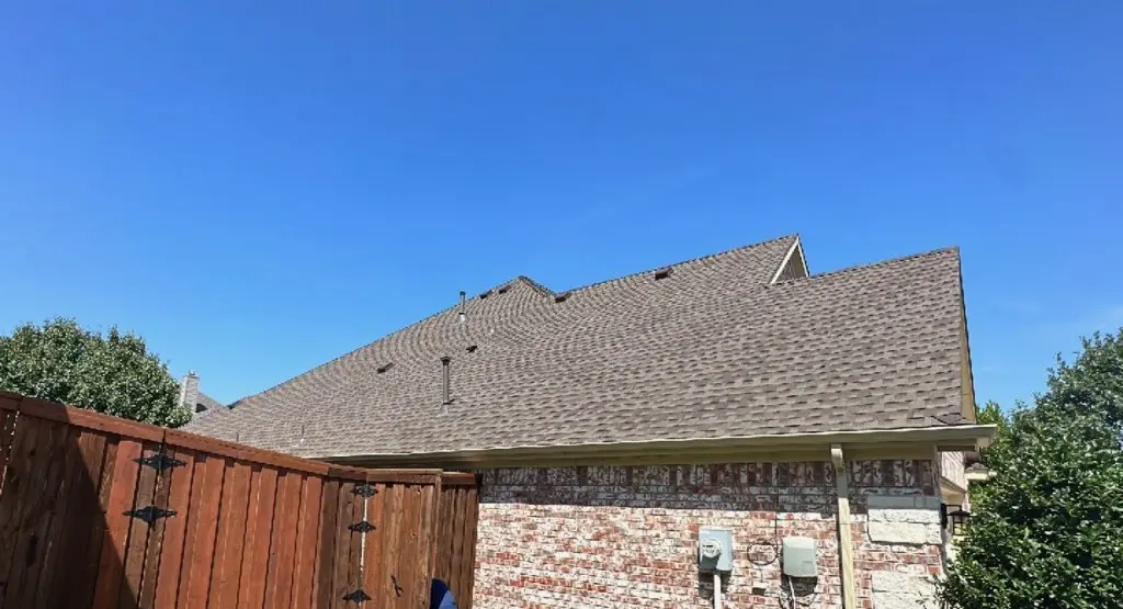 Completed roof replacement project in North Bend